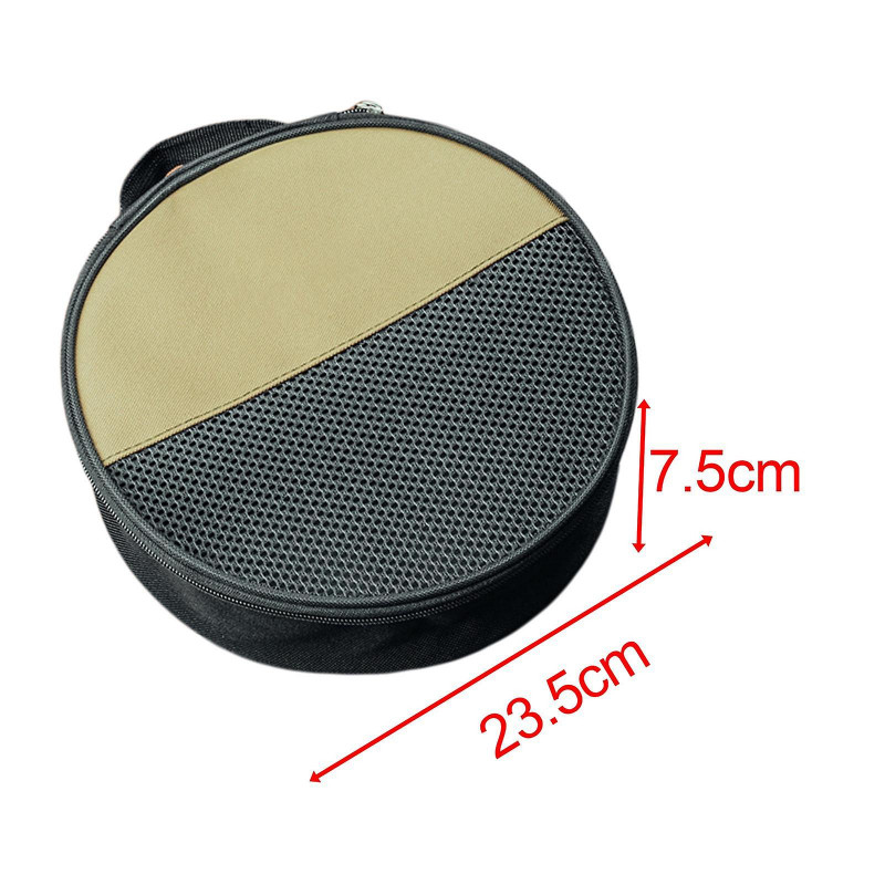 Dishes Storage Bag Zipper Tableware Bowl Round For Outdoor Kitchen Hiking