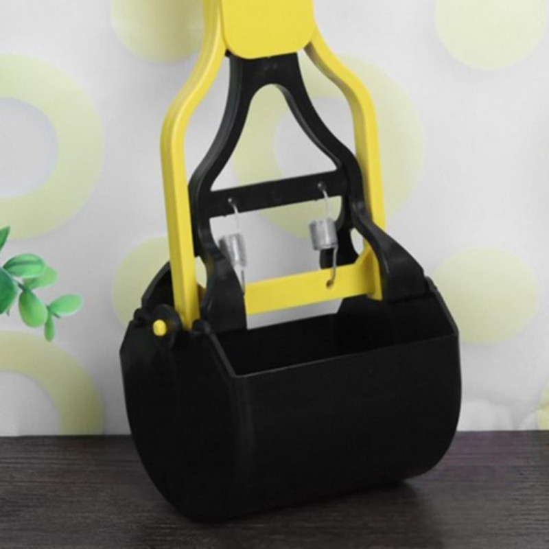 Cat Dog Poop Scooper Poo Shovel Puppy Kitten Waste Pick Up Tools Yellow