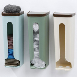 Support de sac en plastique mural domestique Distributeur de sac d’épicerie de cuisine robuste