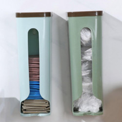 Support de sac en plastique mural domestique Distributeur de sac d’épicerie de cuisine robuste