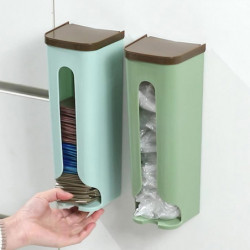 Support de sac en plastique mural domestique Distributeur de sac d’épicerie de cuisine robuste