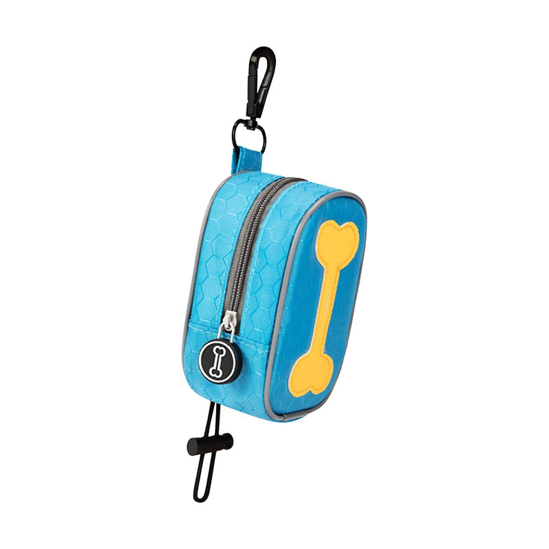 Dog Poop Bag Holder Doggy Waste Bag Dispenser For Travel Camping Walking Light Blue