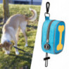 Dog Poop Bag Holder Doggy Waste Bag Dispenser For Travel Camping Walking Light Blue