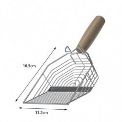 Litter Scooper Kitten Sand Scoop Shovel Lizards Kitty Cat Scoop Wood Handle