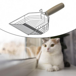 Litter Scooper Kitten Sand Scoop Shovel Lizards Kitty Cat Scoop Wood Handle