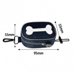 Dog Poop Bag Holder Doggy Waste Bag Dispenser For Travel Camping Walking Deep Blue