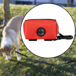 Dog Poop Bag Holder Doggy Waste Bag Dispenser For Travel Camping Walking Red