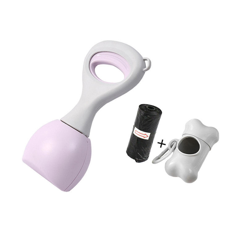 Dog Pooper Scooper Poop Picker Dog Poop Pick Up Tool For Park Traveling Lawn Purple 28cm