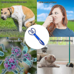 Pet Litter Shear Scoop Pickup Tool, Pet Dog Dung Shovel Waste, Dog Dung Grapple Portable Dirt Lifter