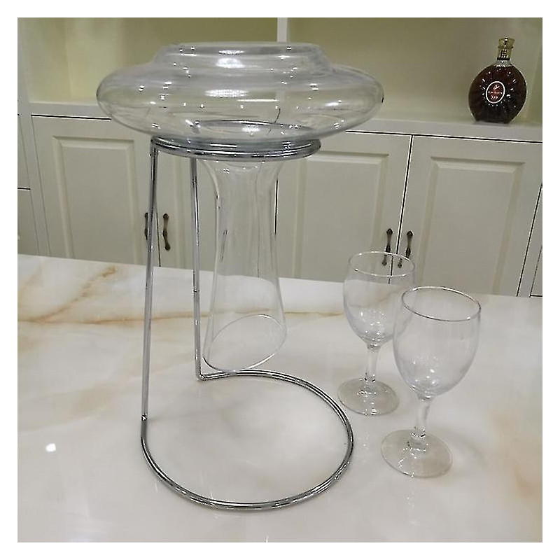 Stand de séchage de carafe Multifonction Bottle Cup Dryer Rack Stand Wine Decanter Séchoir à linge, gris -cdsx