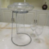 Stand de séchage de carafe Multifonction Bottle Cup Dryer Rack Stand Wine Decanter Séchoir à linge, gris -cdsx