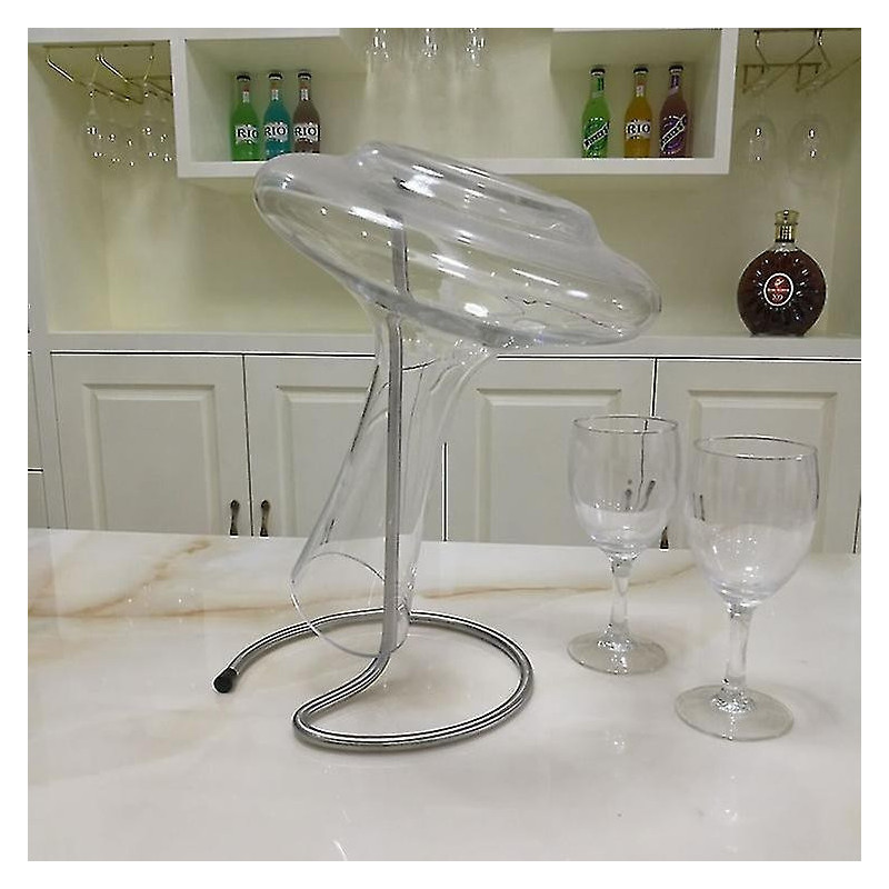Stand de séchage de carafe Multifonction Bottle Cup Dryer Rack Stand Wine Decanter Séchoir à linge, gris -cdsx