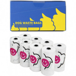PETKIT Poop Bags Dog Waste Bags Unscented, Durable And Leak-proof (8 rouleaux, 120 sacs)