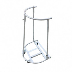 Trash Bag Holder Load Bearing Metal Support Stand For Garden Picnic Barbecue Thimble And Wheel