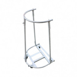 Trash Bag Holder Load Bearing Metal Support Stand For Garden Picnic Barbecue Thimble And Wheel
