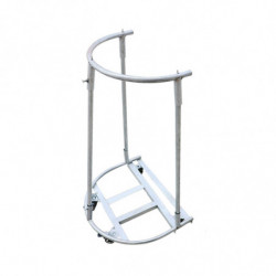 Trash Bag Holder Load Bearing Metal Support Stand For Garden Picnic Barbecue Thimble And Wheel