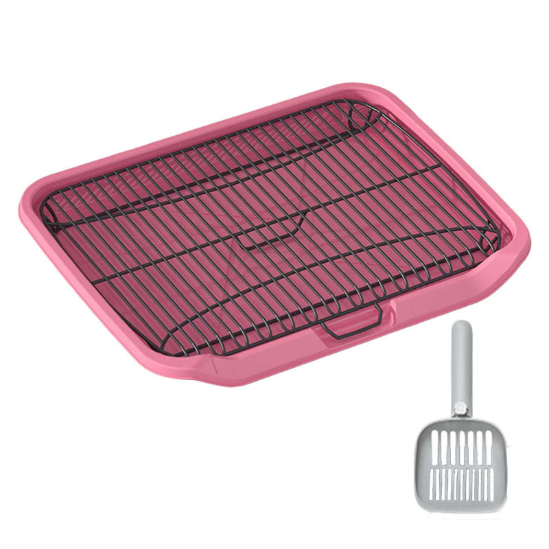 Pet Dog Toilet Outdoor Pet Accessories Cleaning Tool Portable Trainer Corner Pink