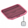 Pet Dog Toilet Outdoor Pet Accessories Cleaning Tool Portable Trainer Corner Pink