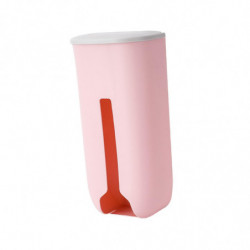 Panties Storage Box Trash Bag Dispenser Versatile With Open Cover Punch Free Pink