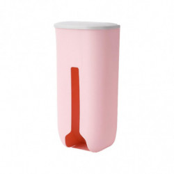 Panties Storage Box Trash Bag Dispenser Versatile With Open Cover Punch Free Pink