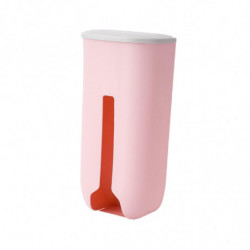 Panties Storage Box Trash Bag Dispenser Versatile With Open Cover Punch Free Pink