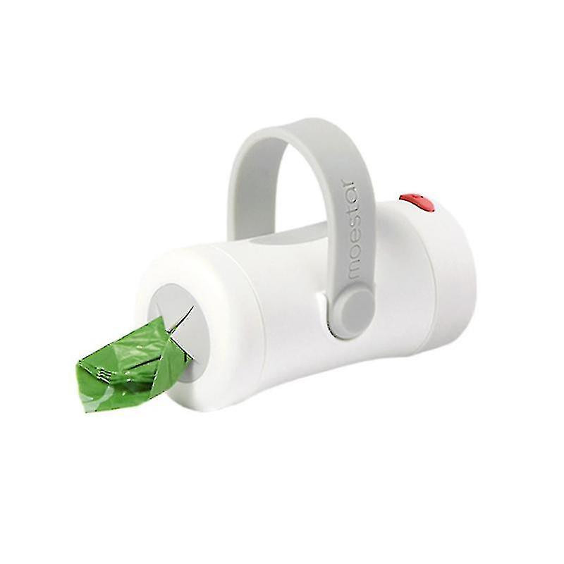 Dog Poop Bag Dispenser With 10 Trash Bag And Bright Led Flashlight For Dog Leashes