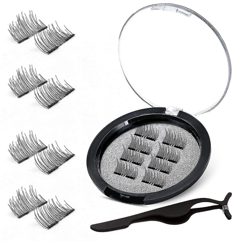 Deux cils magnétiques, aimant ultra mince de 0,2 mm, poids léger et facile à porter, meilleurs cils réutilisables 3D Deux cils magnétiques, aimant ultra mince de 0,2 mm, poids léger et facile à porter, meilleurs cils réutilisables 3D