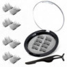 Deux cils magnétiques, aimant ultra mince de 0,2 mm, poids léger et facile à porter, meilleurs cils réutilisables 3D Deux cils magnétiques, aimant ultra mince de 0,2 mm, poids léger et facile à porter, meilleurs cils réutilisables 3D
