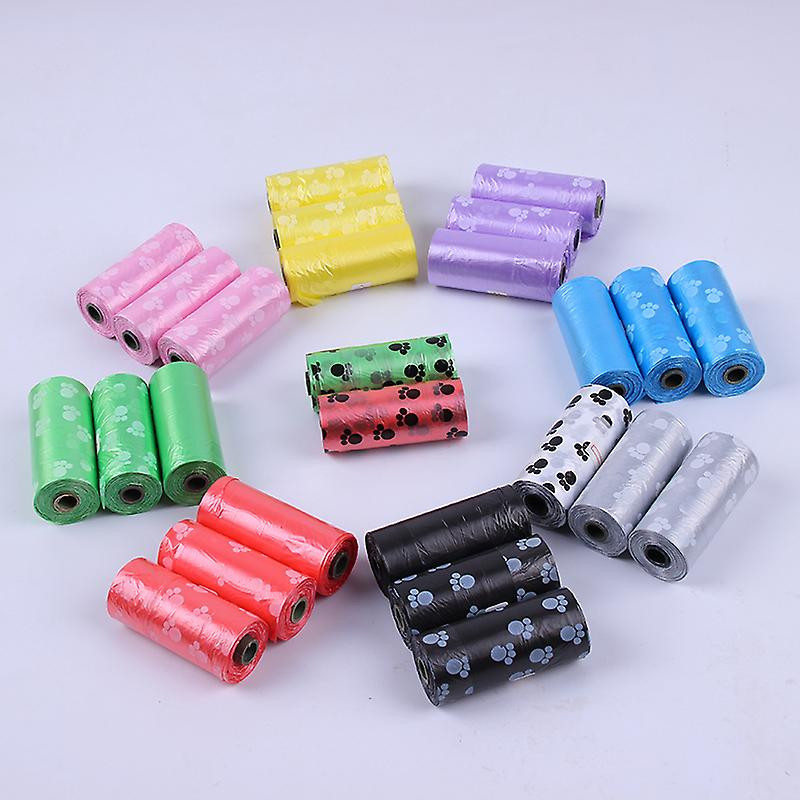 50 rouleaux (750 pcs sac) sacs à déchets de caca de chien sacs écologiques étanches pour la recharge de chien [...]