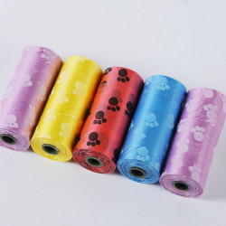 50 rouleaux (750 pcs sac) sacs à déchets de caca de chien sacs écologiques étanches pour la recharge de chien [...]