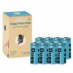 8 Rolls Dog Waste Station Bags More Thicker and Tougher Leak-Proof Easy Detach