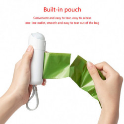 Poop Bag Dispenser Holder with Light Leash Attachment Bags Dispenser for Dogs