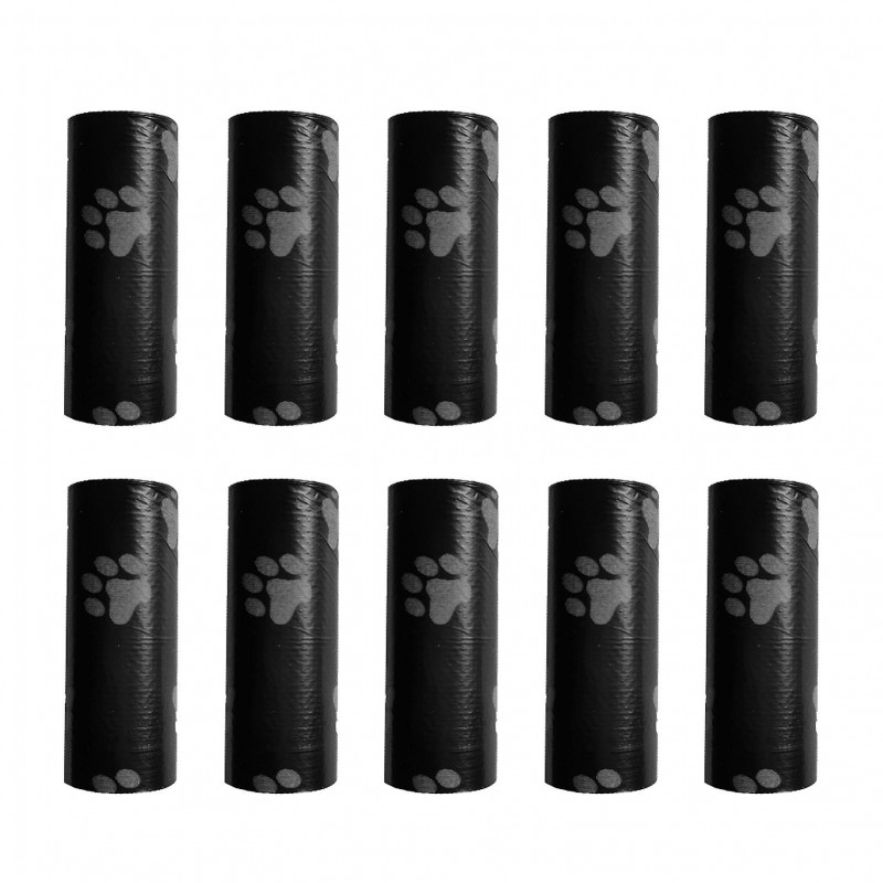 10rolls Pick Up Pet Supplies Biodegradable PE Dog Poop Bag Pouch Intérieur Extérieur
