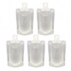 5pcs Travel Bag Containers For Toiletries Shampoo Bags Leak Proof Refillable Liquid Liquid Holder For Lotion Soap Condit