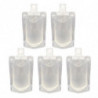 5pcs Travel Bag Containers For Toiletries Shampoo Bags Leak Proof Refillable Liquid Liquid Holder For Lotion Soap Condit