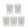 5pcs Travel Bag Containers For Toiletries Shampoo Bags Leak Proof Refillable Liquid Liquid Holder For Lotion Soap Condit