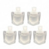5pcs Travel Bag Containers For Toiletries Shampoo Bags Leak Proof Refillable Liquid Liquid Holder For Lotion Soap Condit