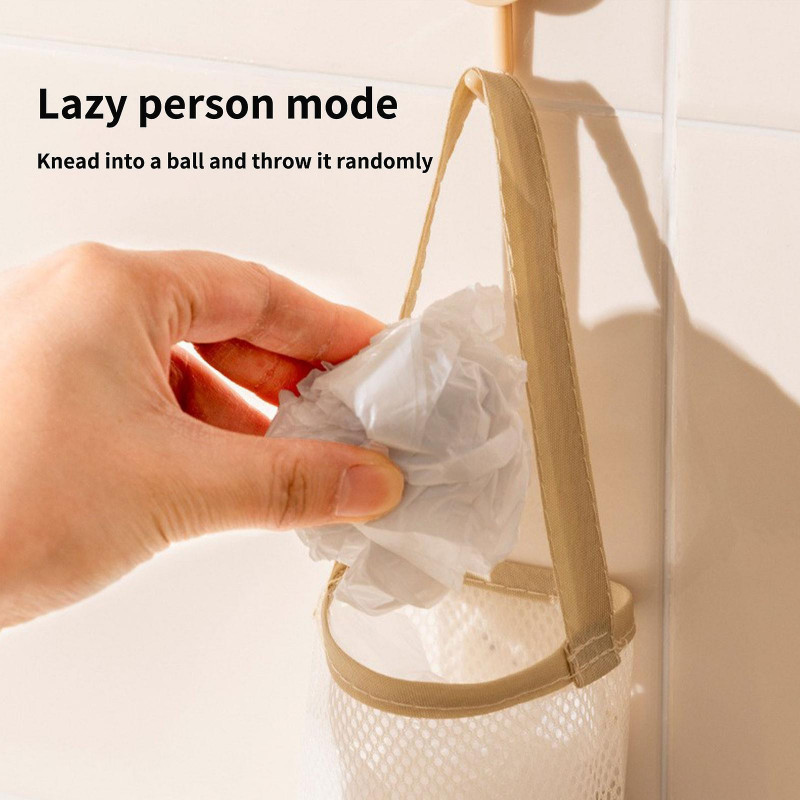 Kitchen & Dining Plastic Bag Holder Grocery Bag Holder Trash Bags Holder Wall Mount Garbage Plastic Bag Organizer
