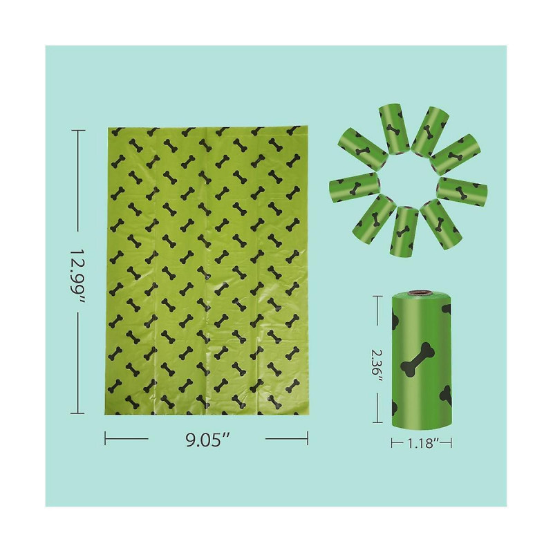 Biodegradable Dog Poop Bags Garbage Bags Degradable Waste Bags Eco-friendly Doggie Green And Thicke