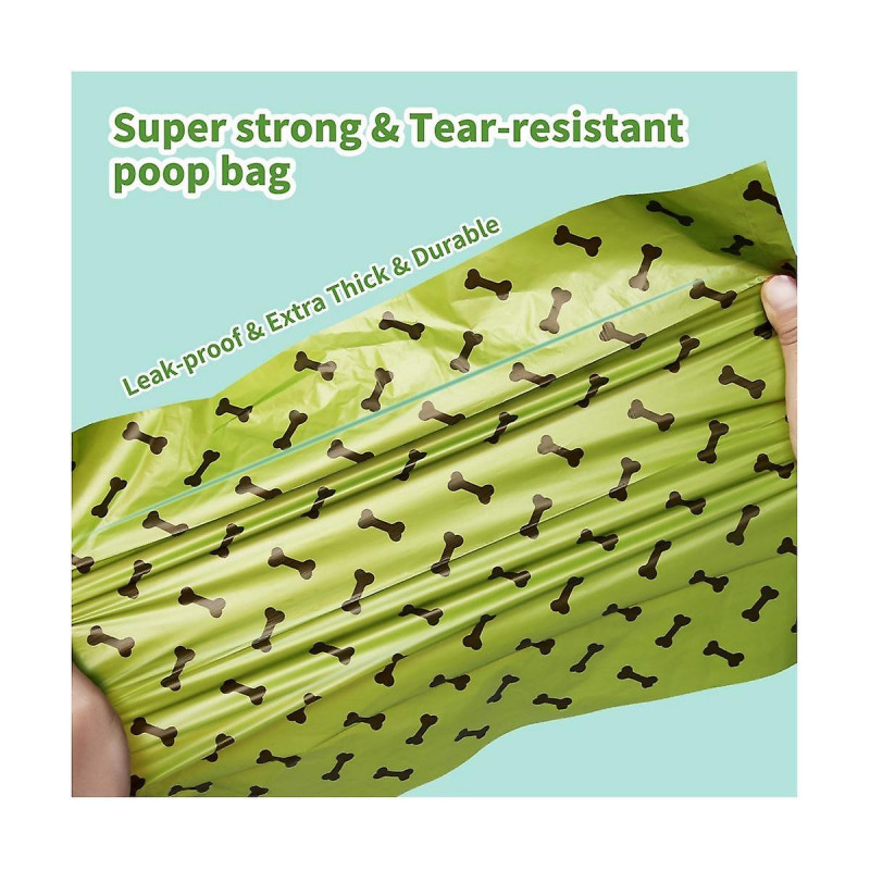 Biodegradable Dog Poop Bags Garbage Bags Degradable Waste Bags Eco-friendly Doggie Green And Thicke