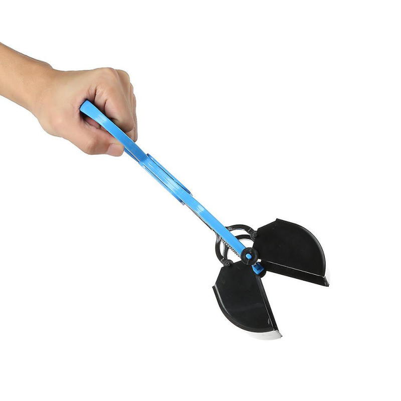 Dog Pet Pooper Jaw Poop Scoop Clean Pick Up Waste Long Handle Blue Dog Pet Pooper Jaw Poop Scoop Clean Pick Up Waste Long Handle Blue