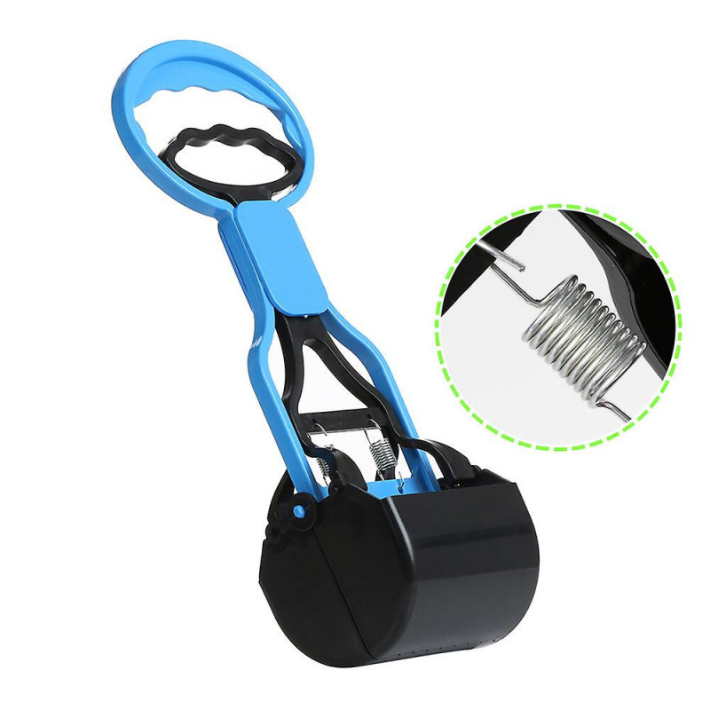 Dog Pet Pooper Jaw Poop Scoop Clean Pick Up Waste Long Handle Blue Dog Pet Pooper Jaw Poop Scoop Clean Pick Up Waste Long Handle Blue