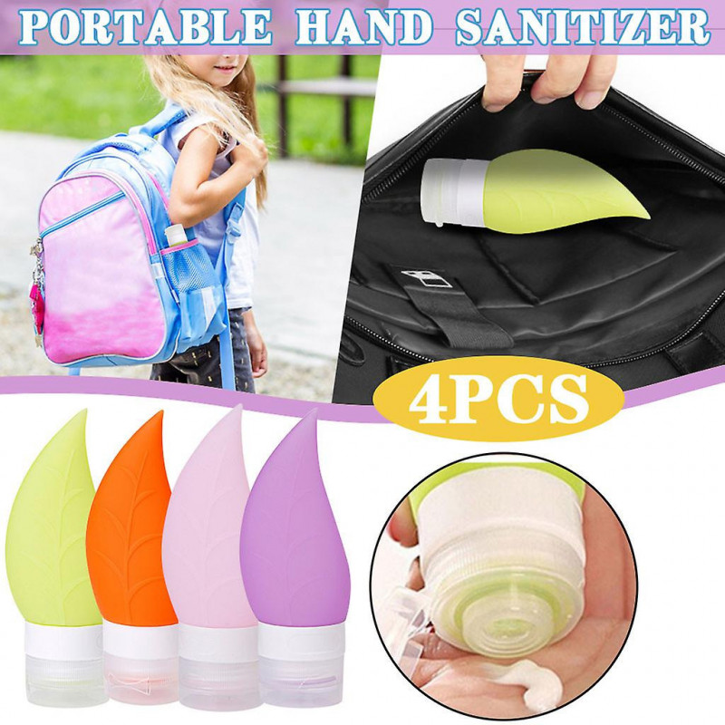 38ml Travel Cosmetic Bottle Container Silicone Hand Sanitizer Tank 5pcs