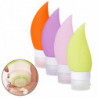 38ml Travel Cosmetic Bottle Container Silicone Hand Sanitizer Tank 5pcs