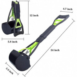 Pooper Scooper For Large Small Dogs, Foldable Dog Poop Waste Pick Up Rake