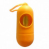 Plastic Dog Poo Bag Dispensers + Orange Pet Waste Bags