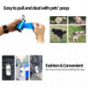 Colorful Pet Poop Holder Dog Waste Dispenser Aluminum Alloy Tube Includes Waste
