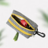 LDLC QS-080 Pet Waste Bag Dispenser Zippered Pouch Portable Dog Poop Bag Holder Leash Attachment,Dou