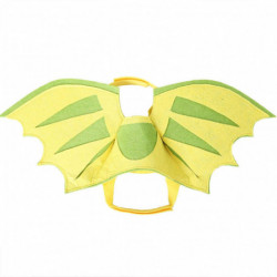 Pet Dinosaur Wing Light And Fluffy Neck Halloween Cat And Dog Cute Dress Pet Supplies