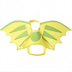 Pet Dinosaur Wing Light And Fluffy Neck Halloween Cat And Dog Cute Dress Pet Supplies